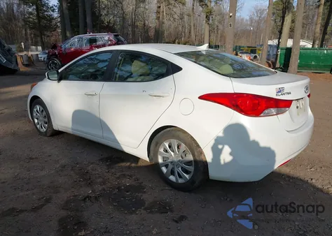 2011 Hyundai Elantra Gls from USA, damaged, VIN 5NPDH4AE4BH026120